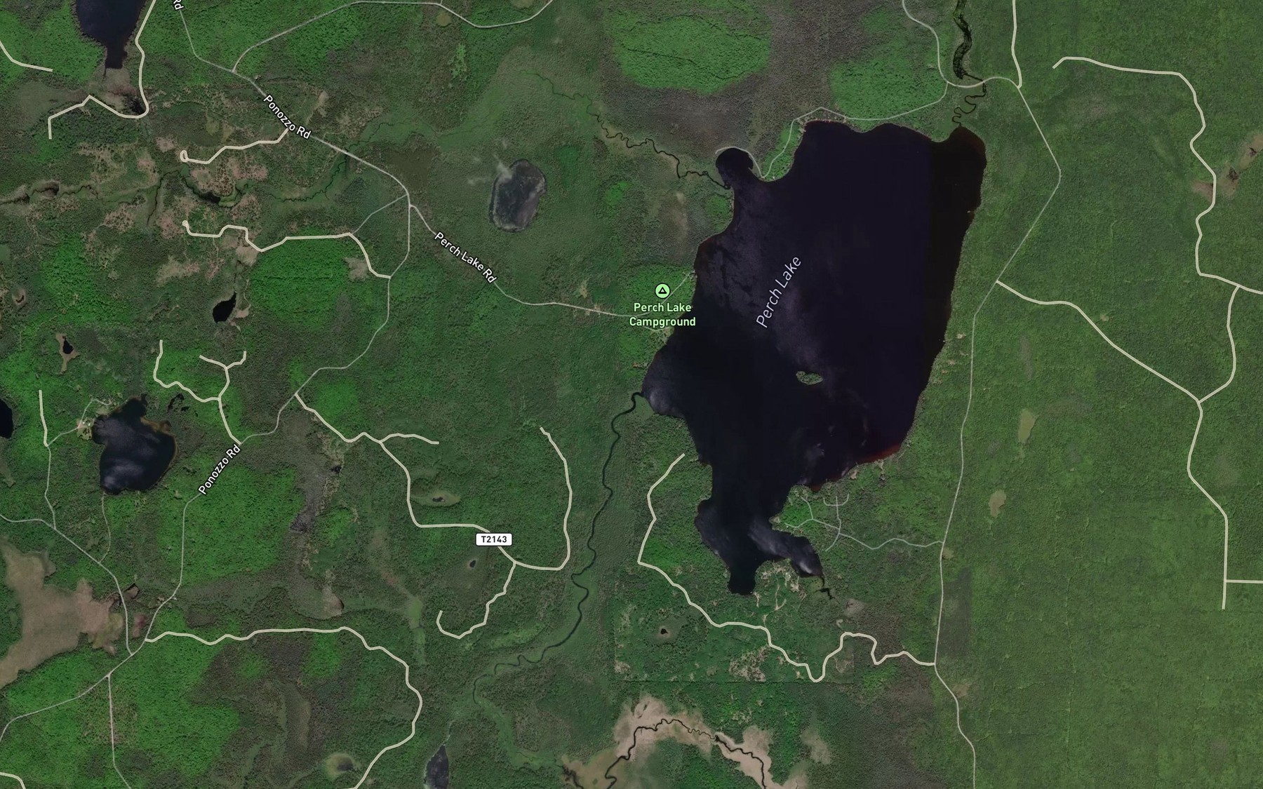 Satellite map of the Wolf Creek