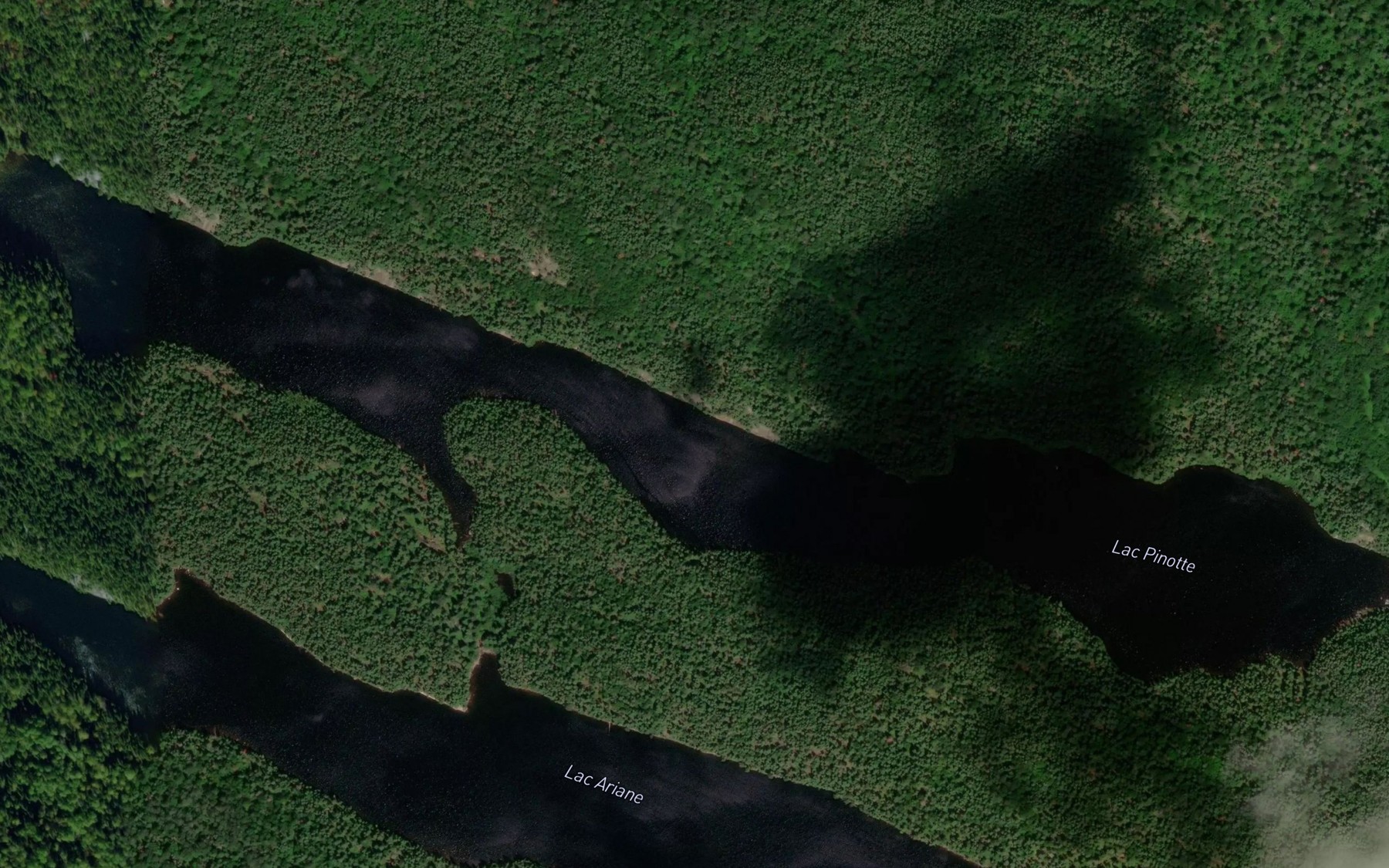 Satellite map of the Lac Pinotte