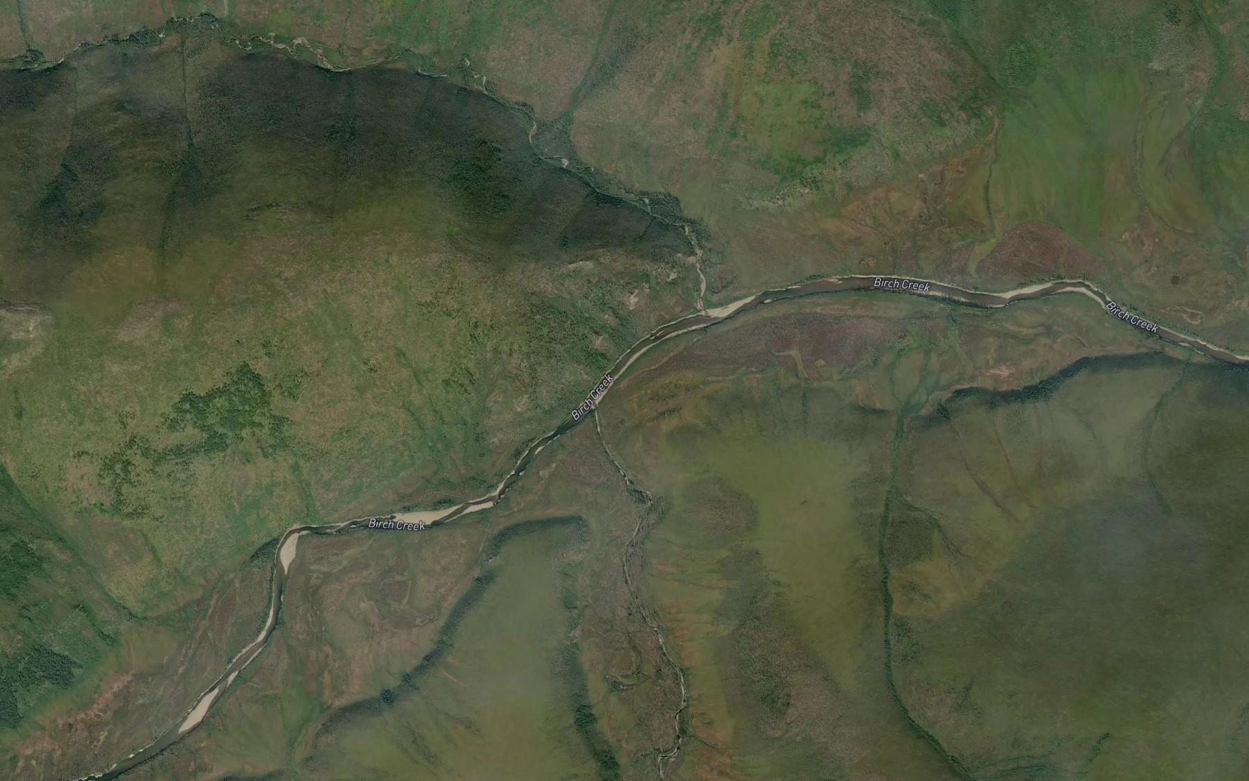 Satellite map of the Wolf Creek