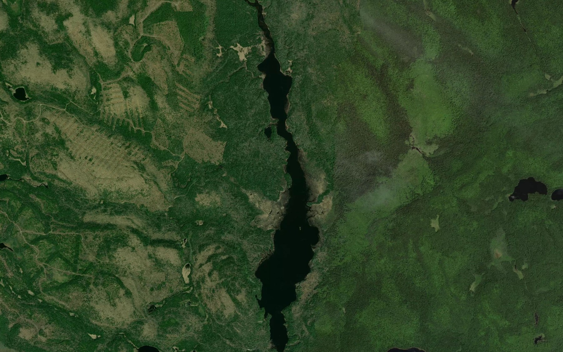 Satellite map of the Lac Anticagamac