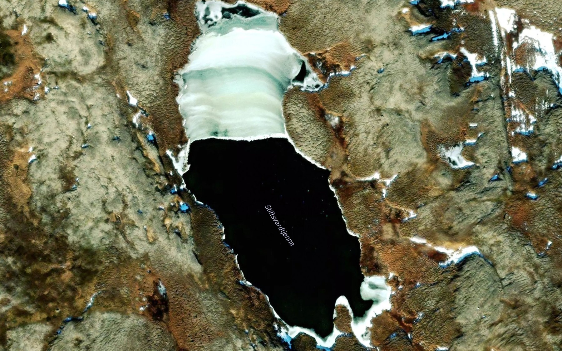 Satellite map of the Stiftsvardtjorna