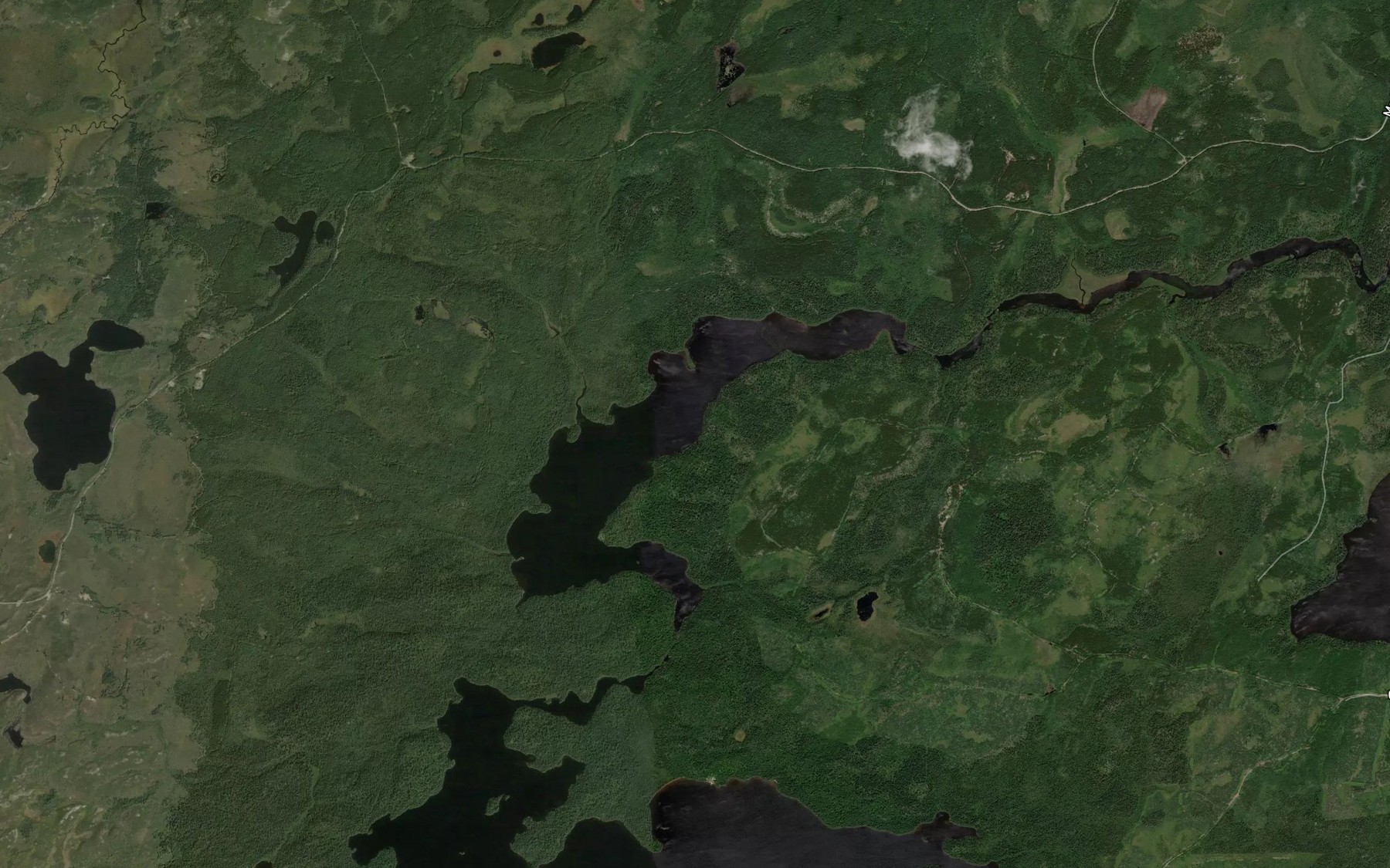 Satellite map of the Stonehouse Lake