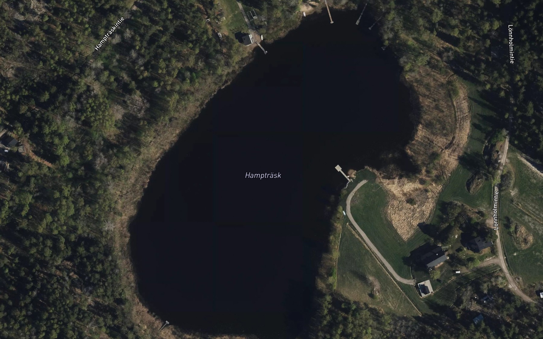 Satellite map of the Hamptraesk