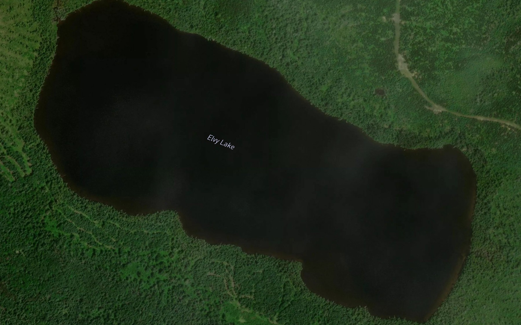 Satellite map of the Elvy Lake