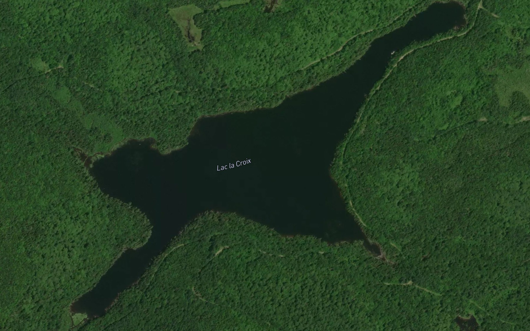 Satellite map of the Lac la Croix