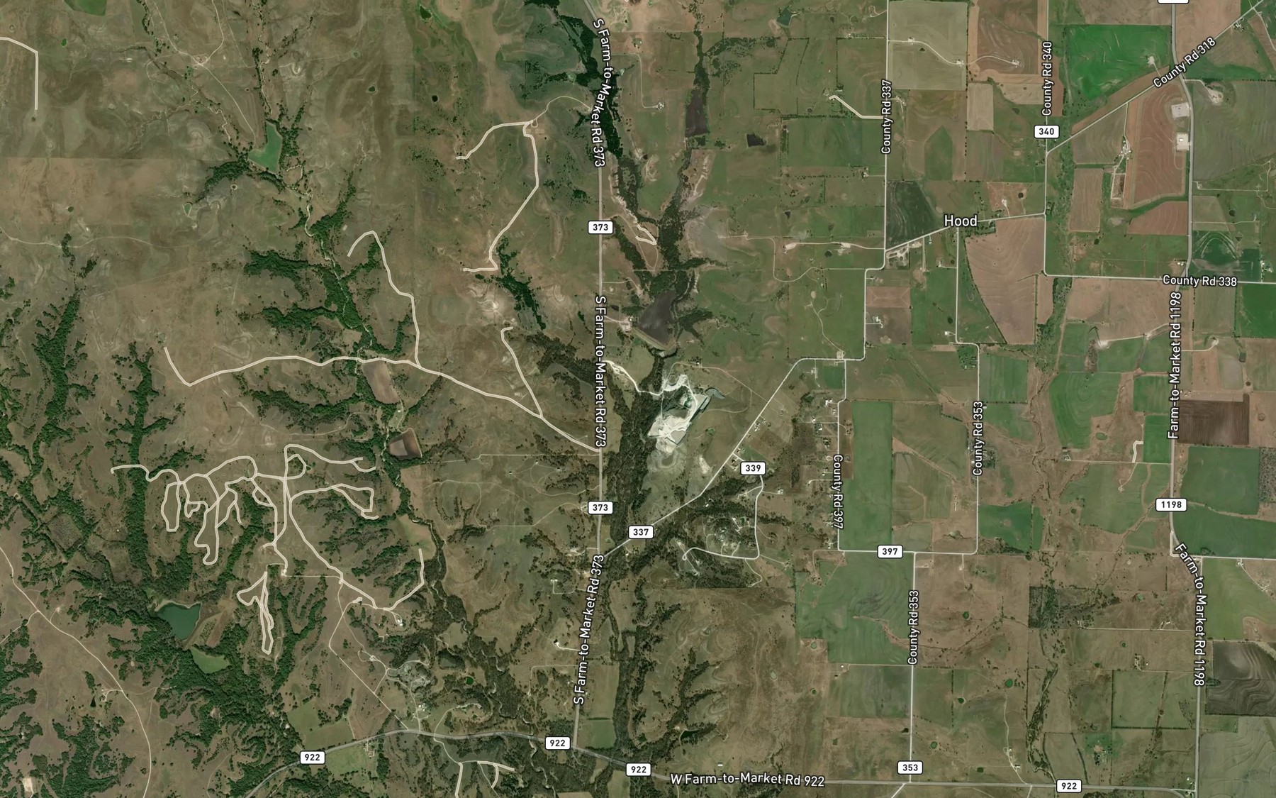 Satellite map of the Soil Conservation Service Site 45 Reservoir
