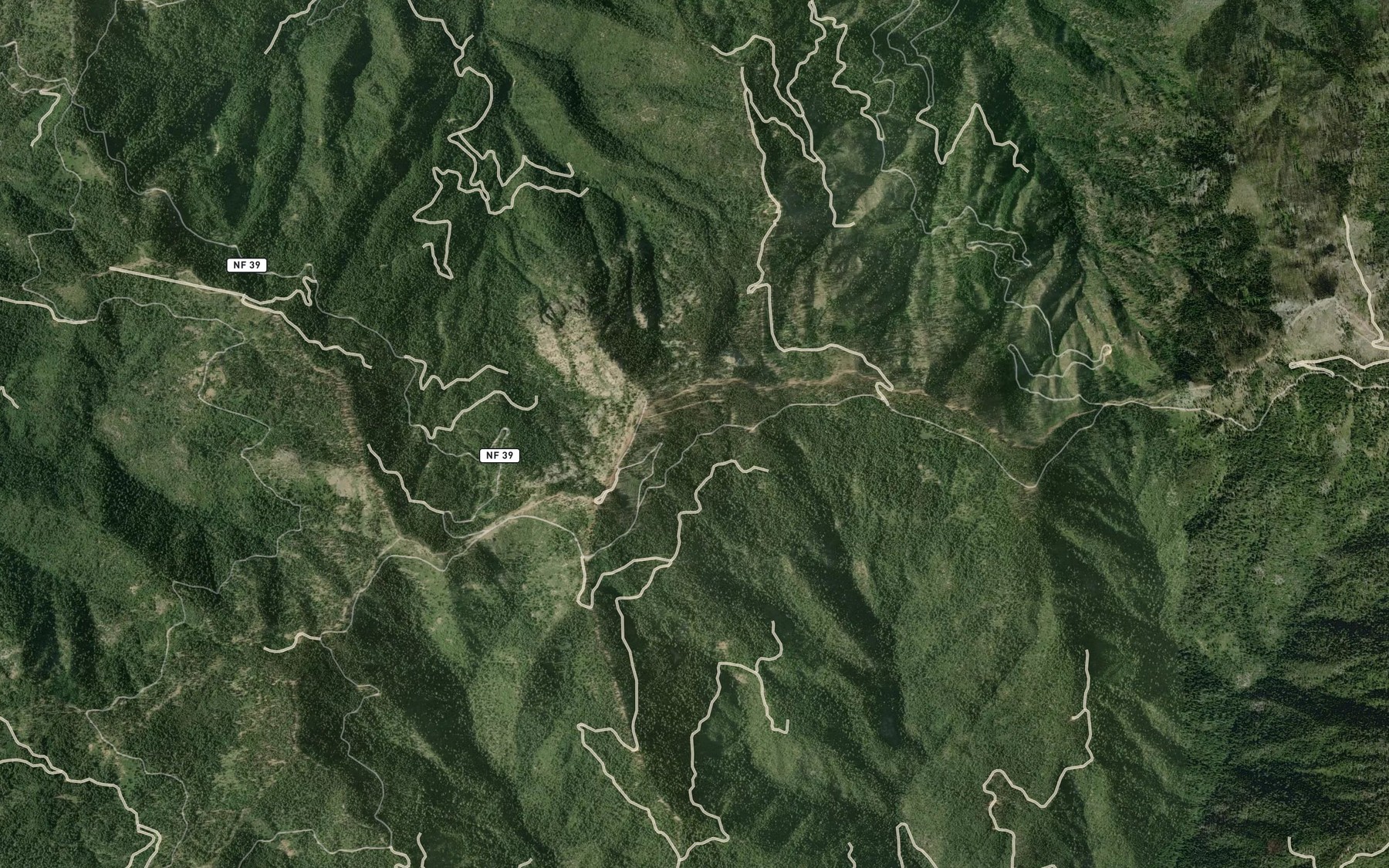 Satellite map of the Campbell Spring