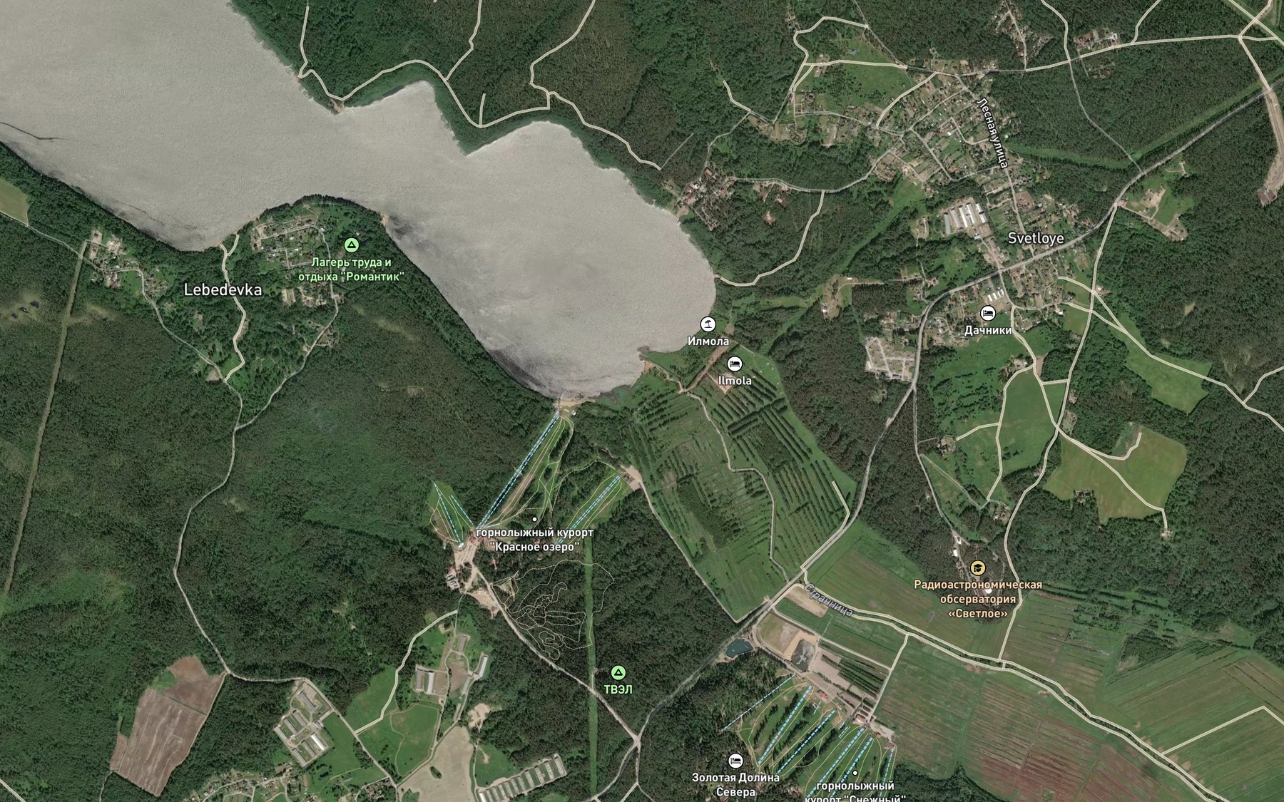 Satellite map of the Strannitsa
