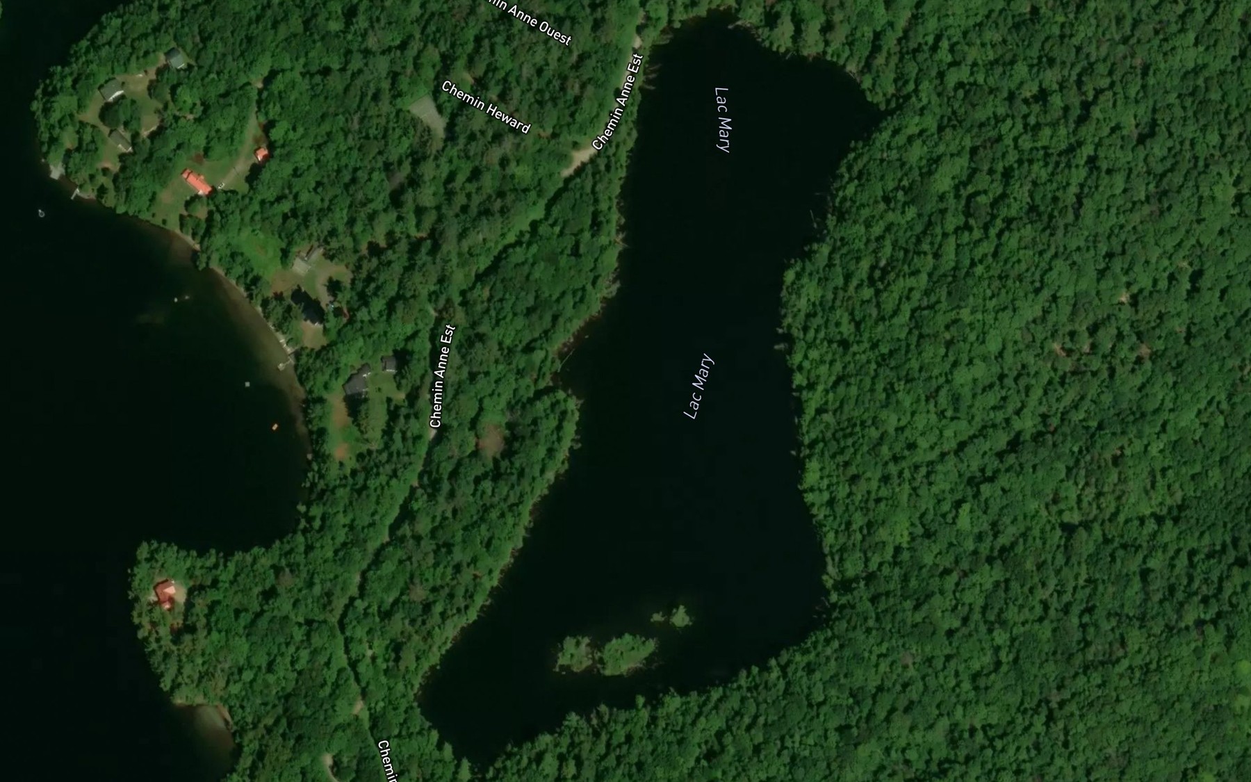 Satellite map of the Lac Mary