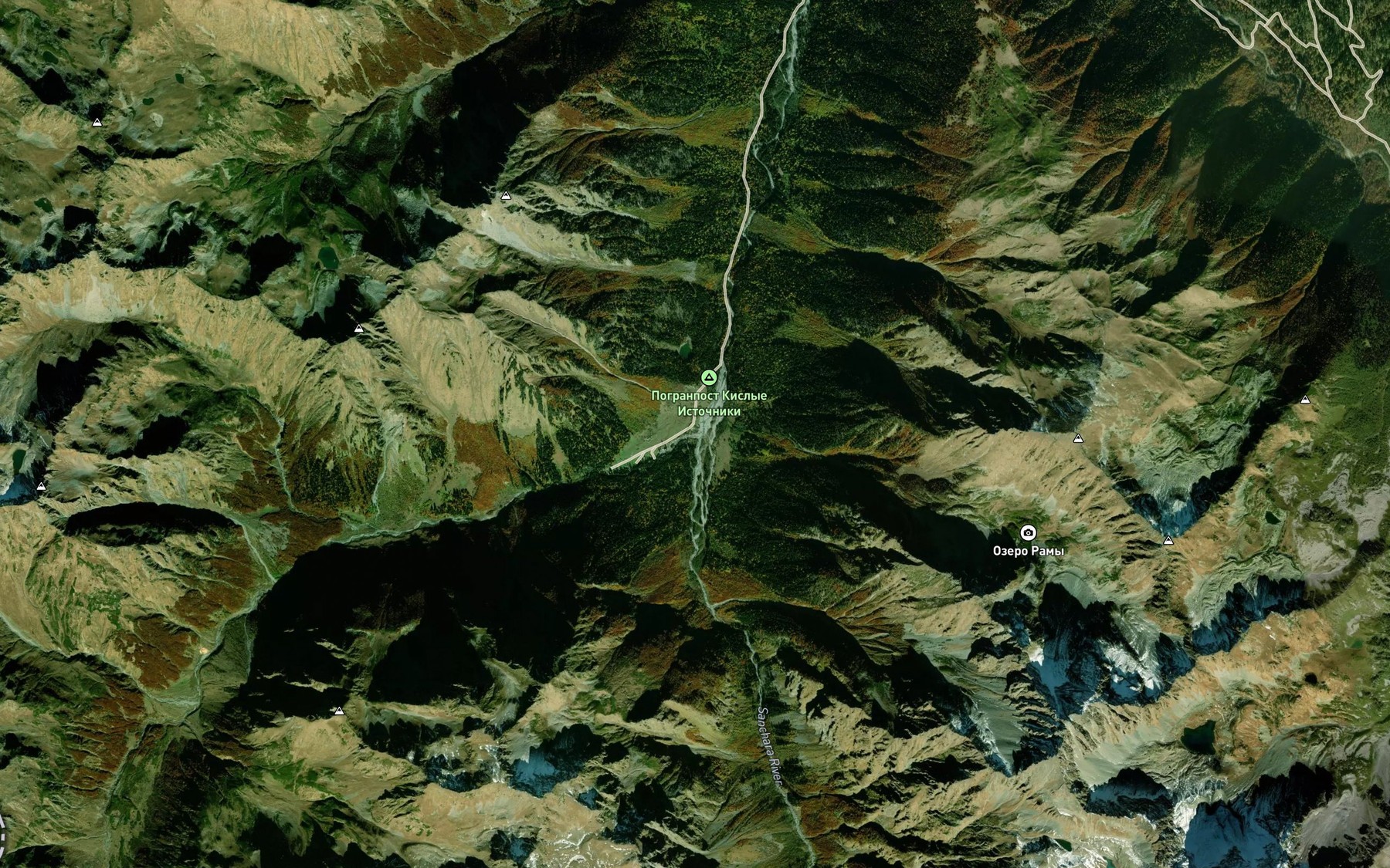 Satellite map of the Adzapsh