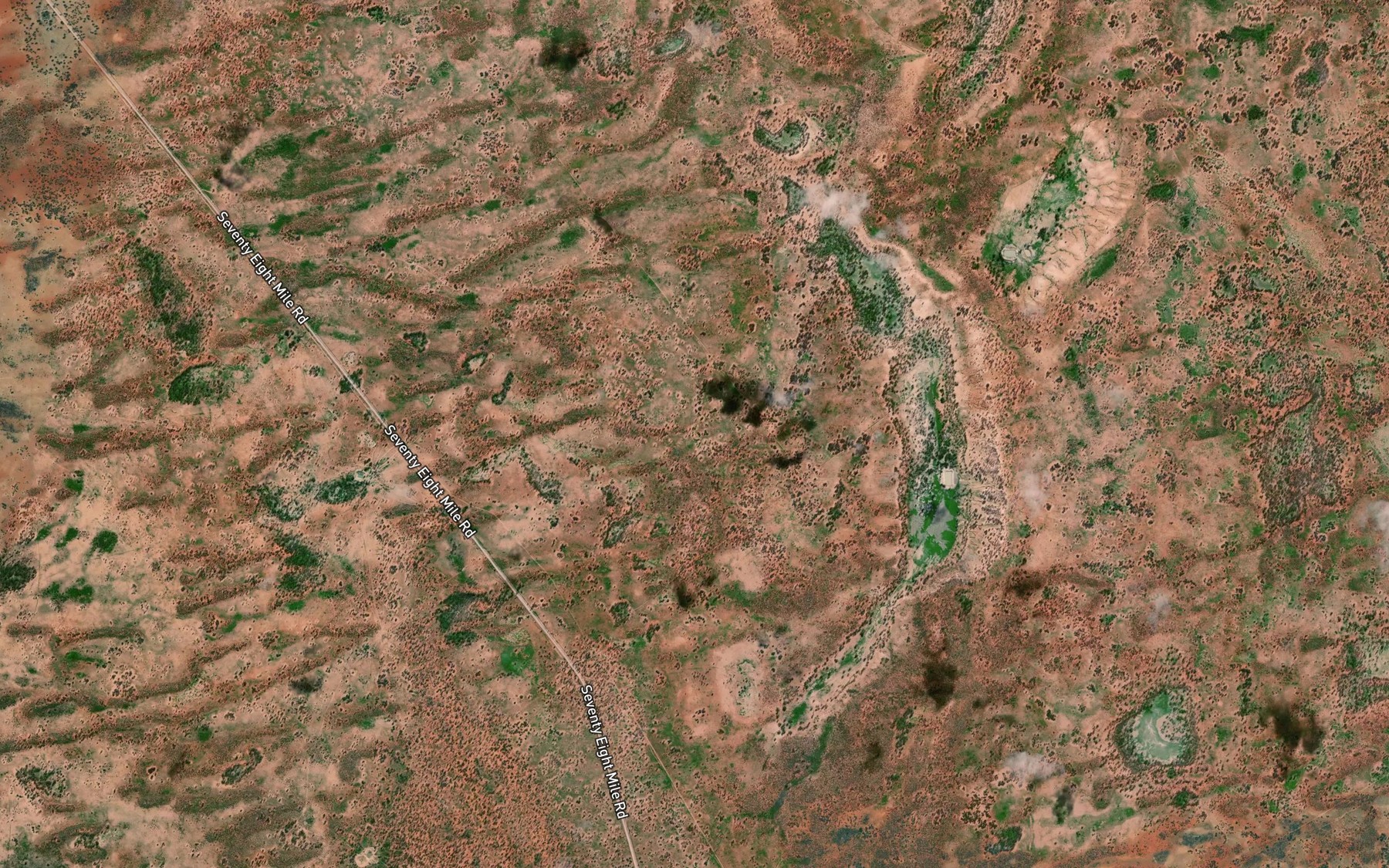 Satellite map of the Murtabunna or Blackfellos Waterhole