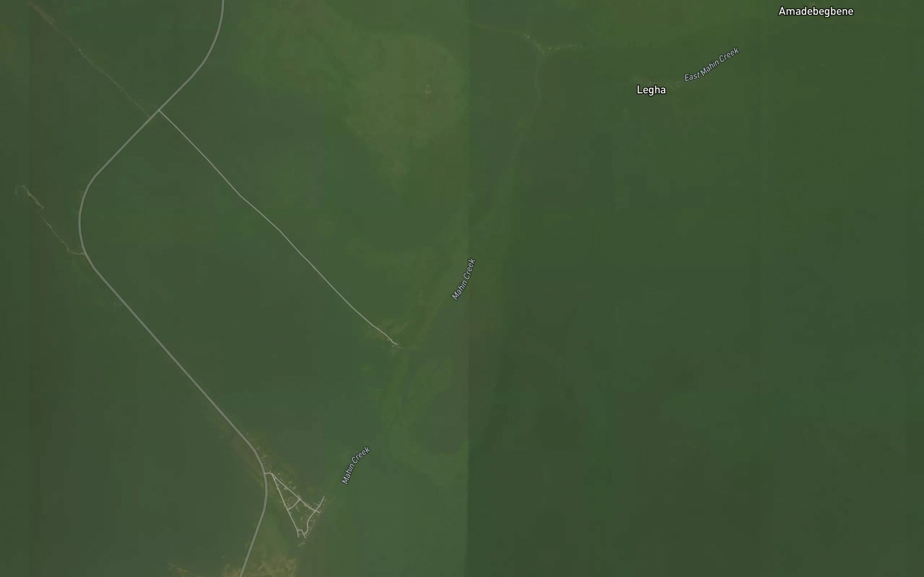 Satellite map of the West Mahin Creek