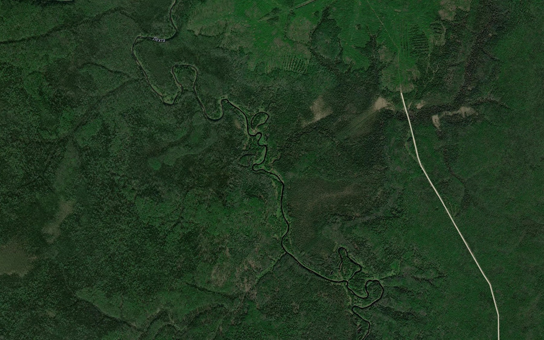 Satellite map of the Izeg"yel'