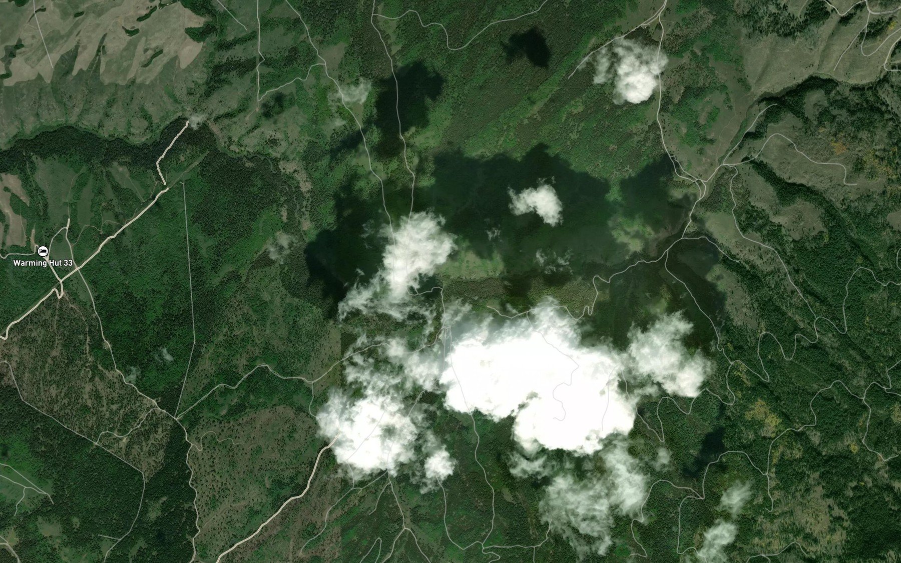 Satellite map of the South Moody Creek