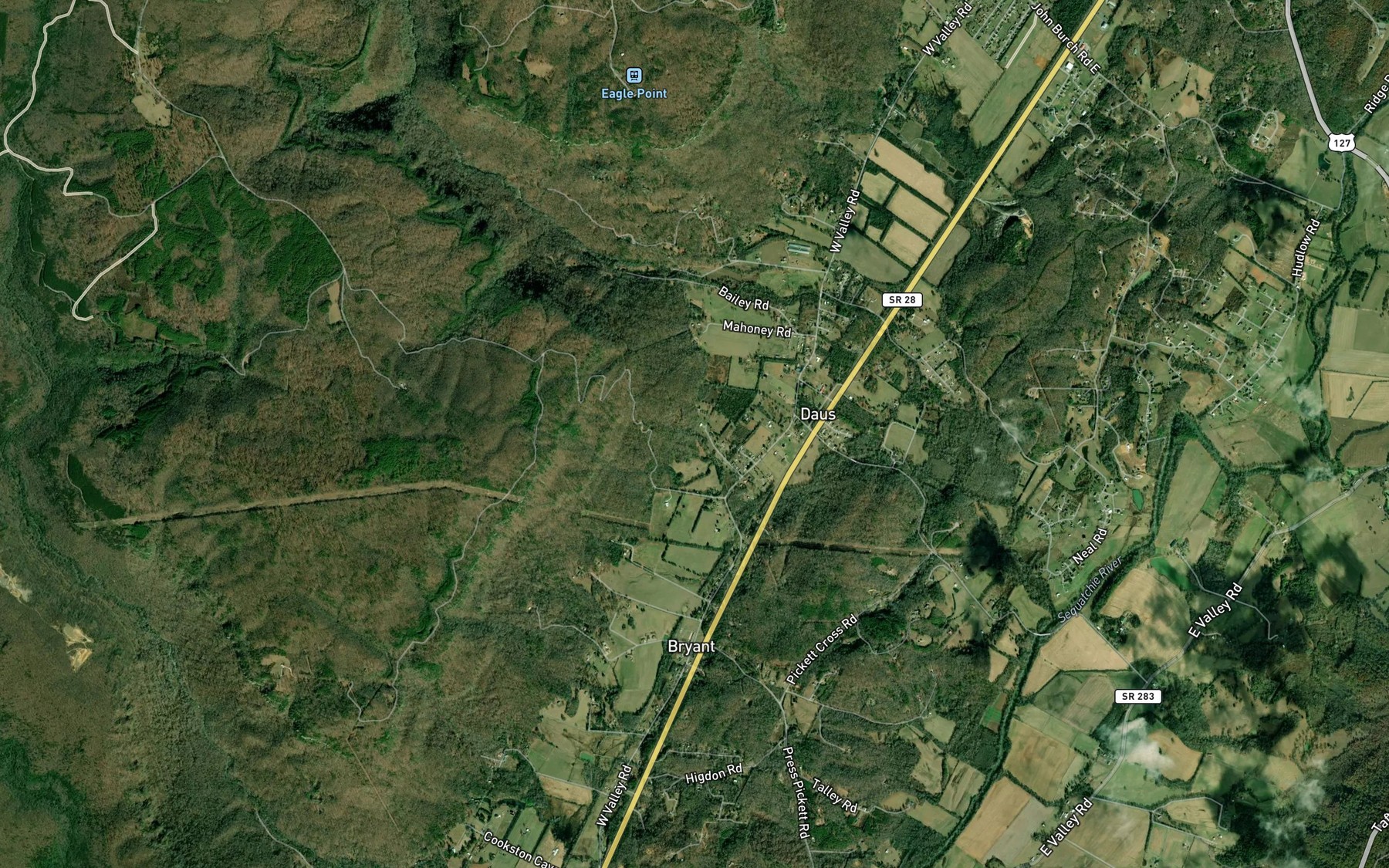 Satellite map of the Boynton Spring