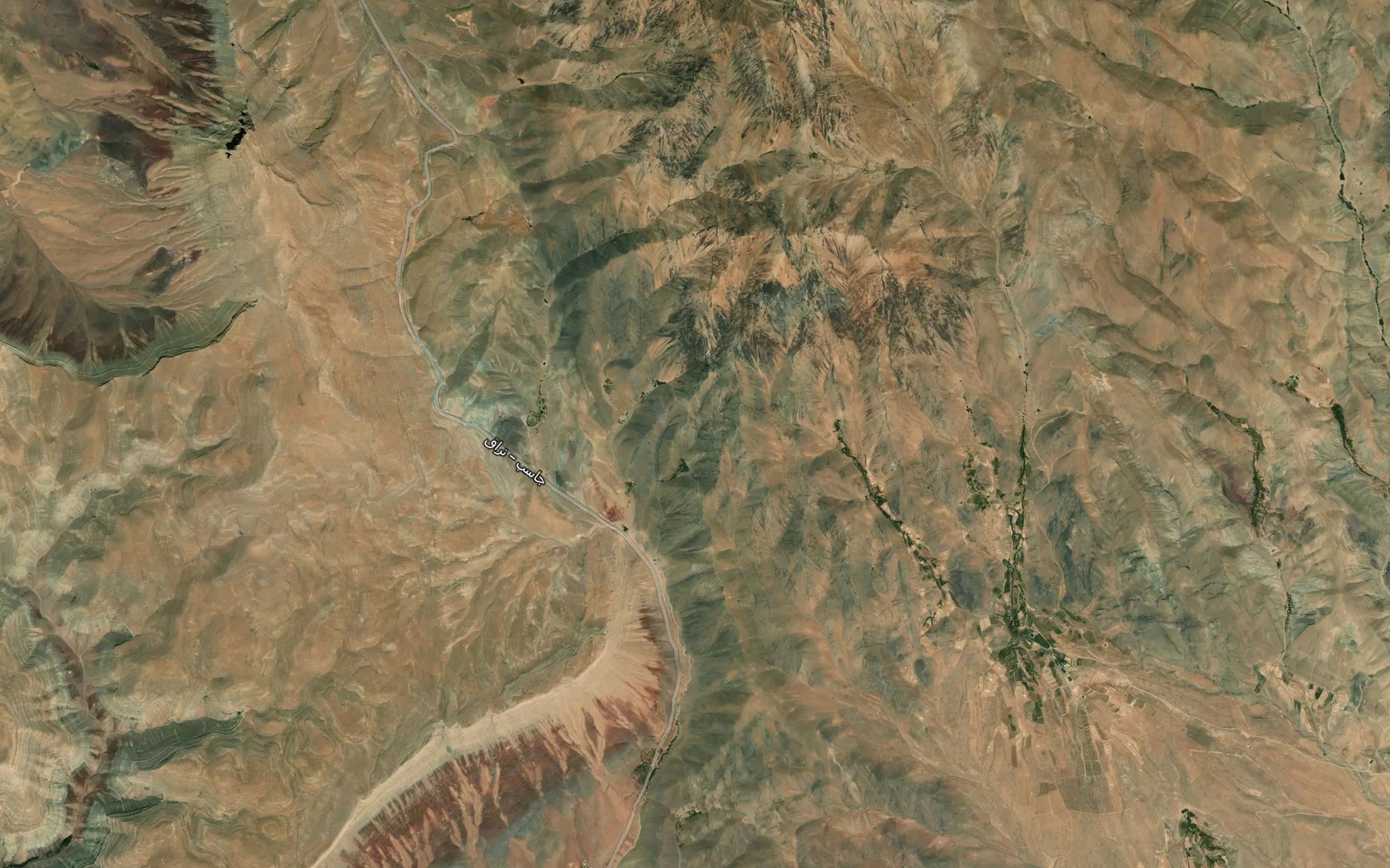 Satellite map of the Cheshmeh-ye Qanat Qableh