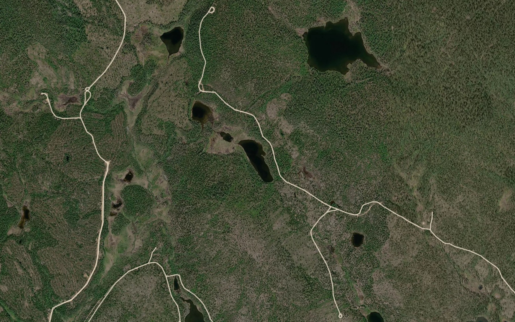 Satellite map of the Kuobzakoddemjaavras