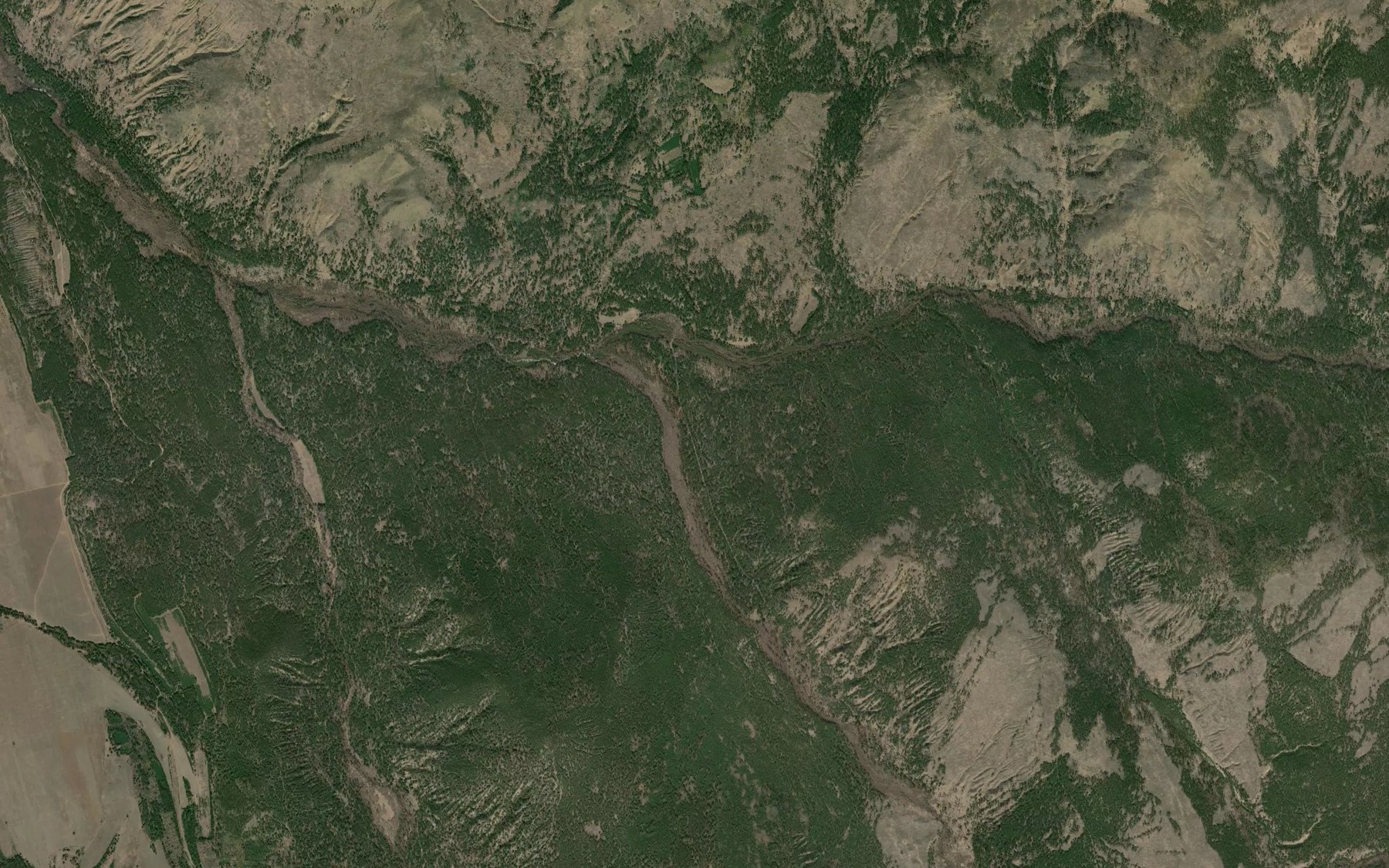 Satellite map of the Sredniy Sibil'duy