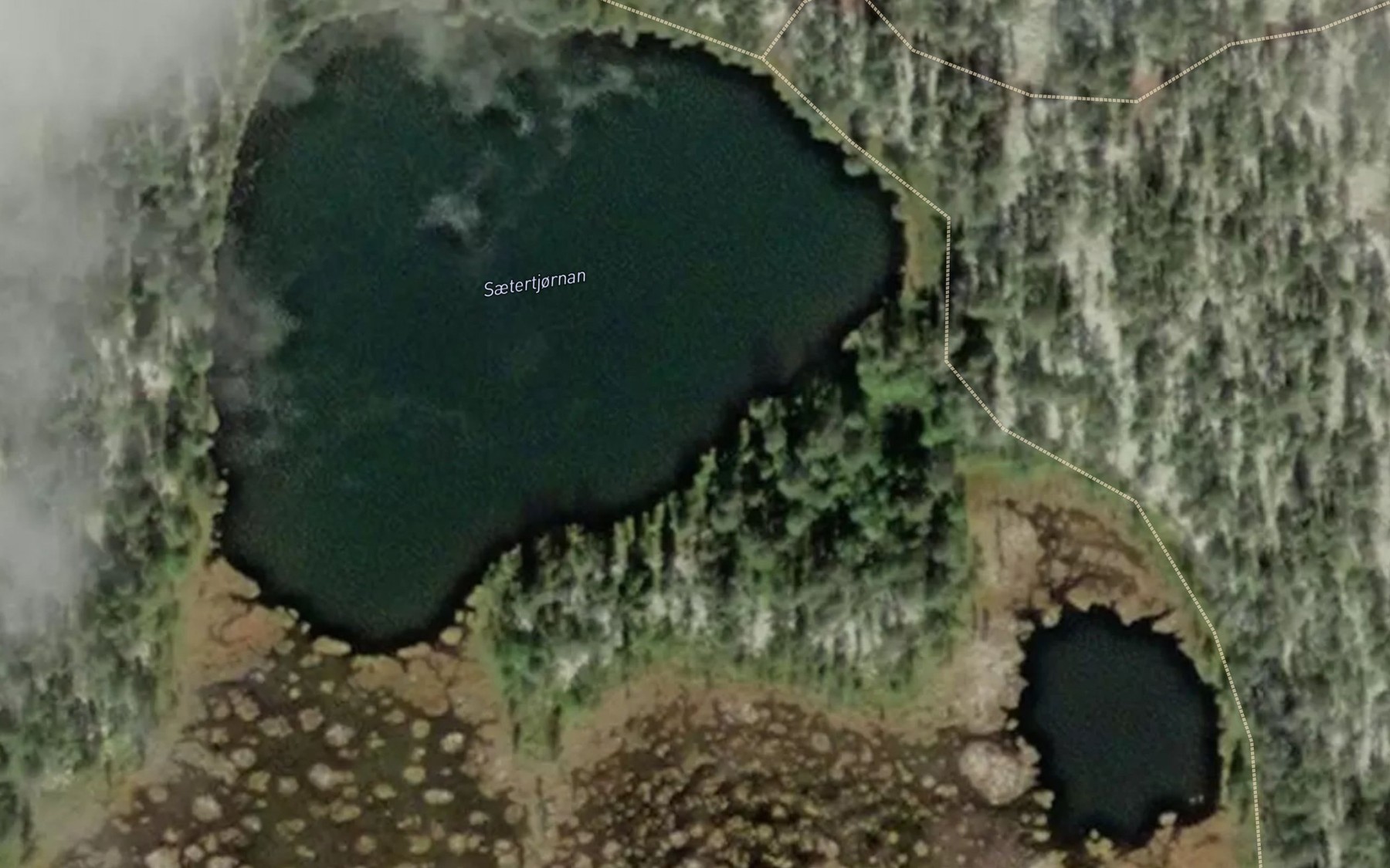 Satellite map of the Vestsaetertjonna
