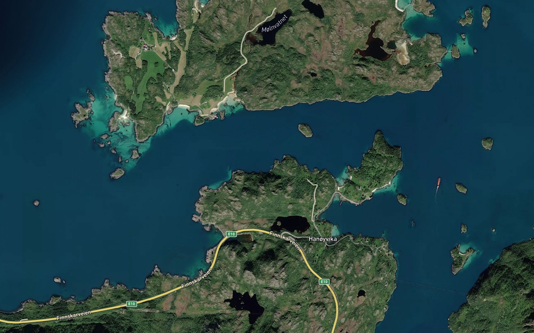 Satellite map of the Koven