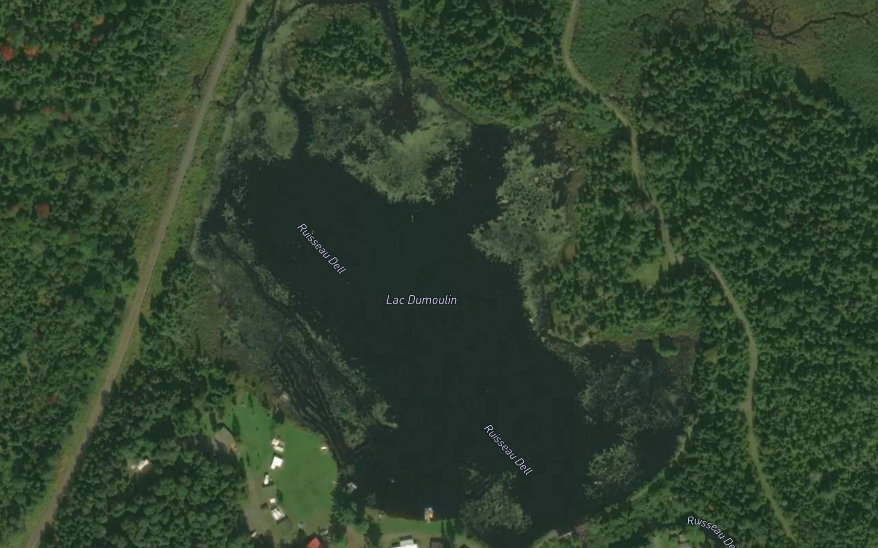 Satellite map of the Lac Dumoulin