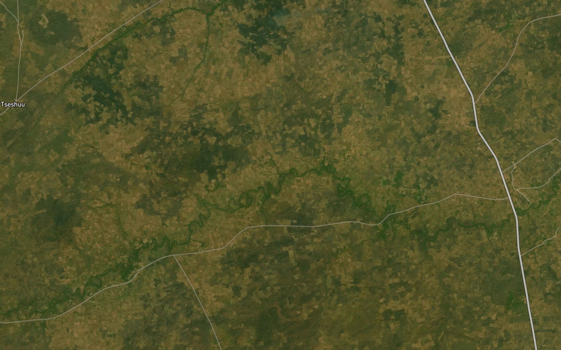 Satellite map of the River Uvervese