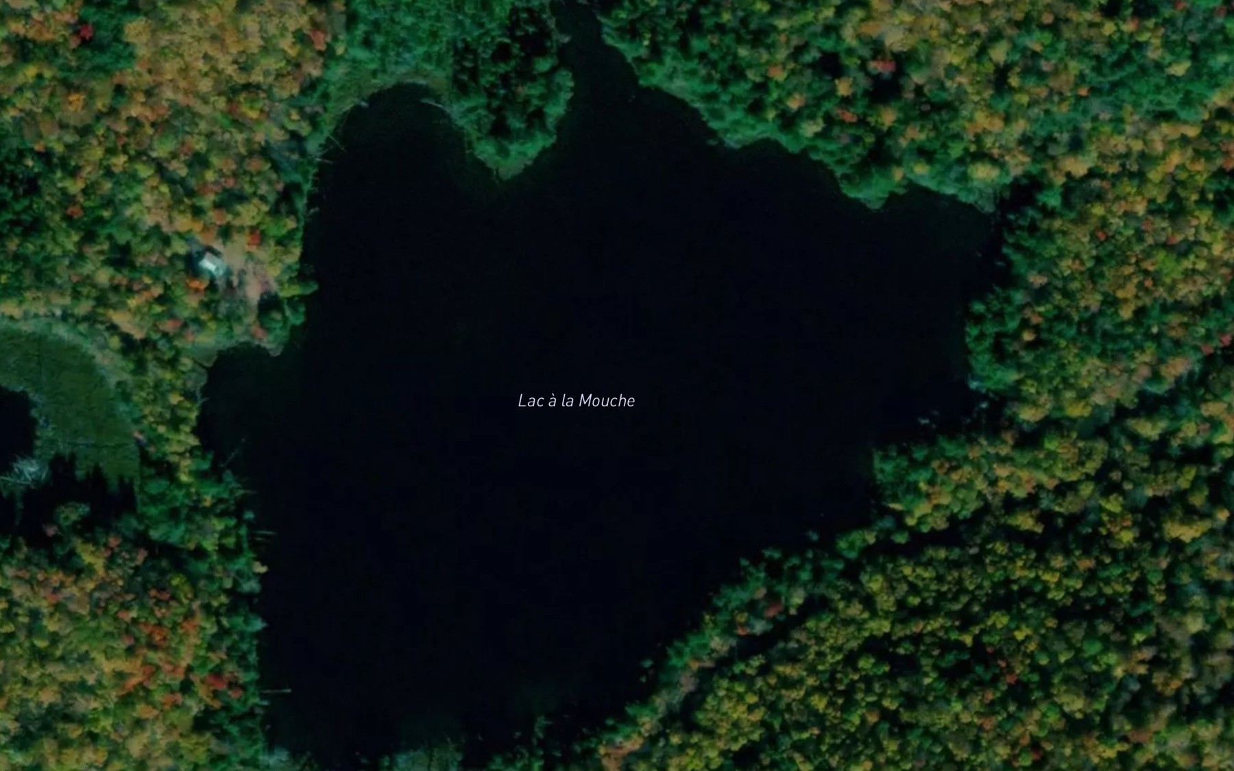 Satellite map of the Lac a la Mouche