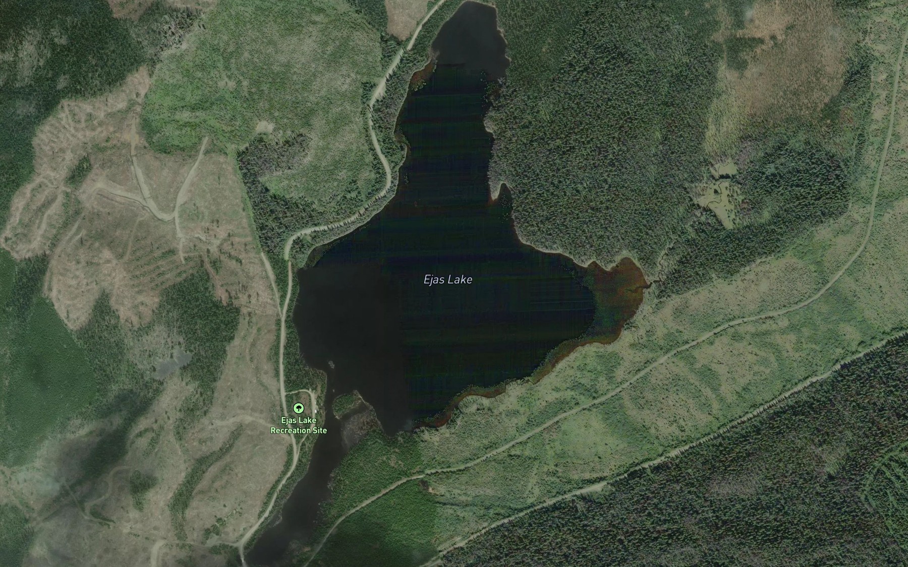 Satellite map of the Ejas Lake