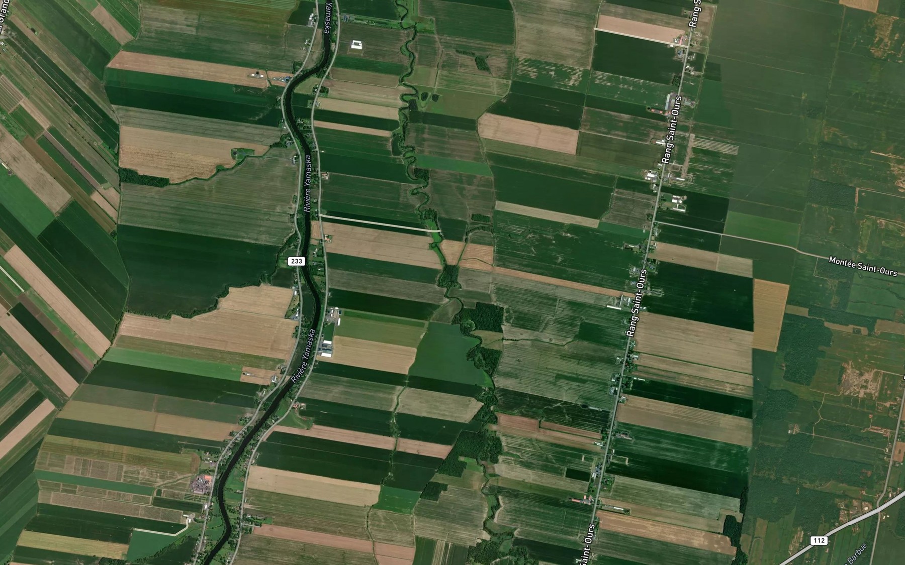 Satellite map of the Ruisseau des Prairies
