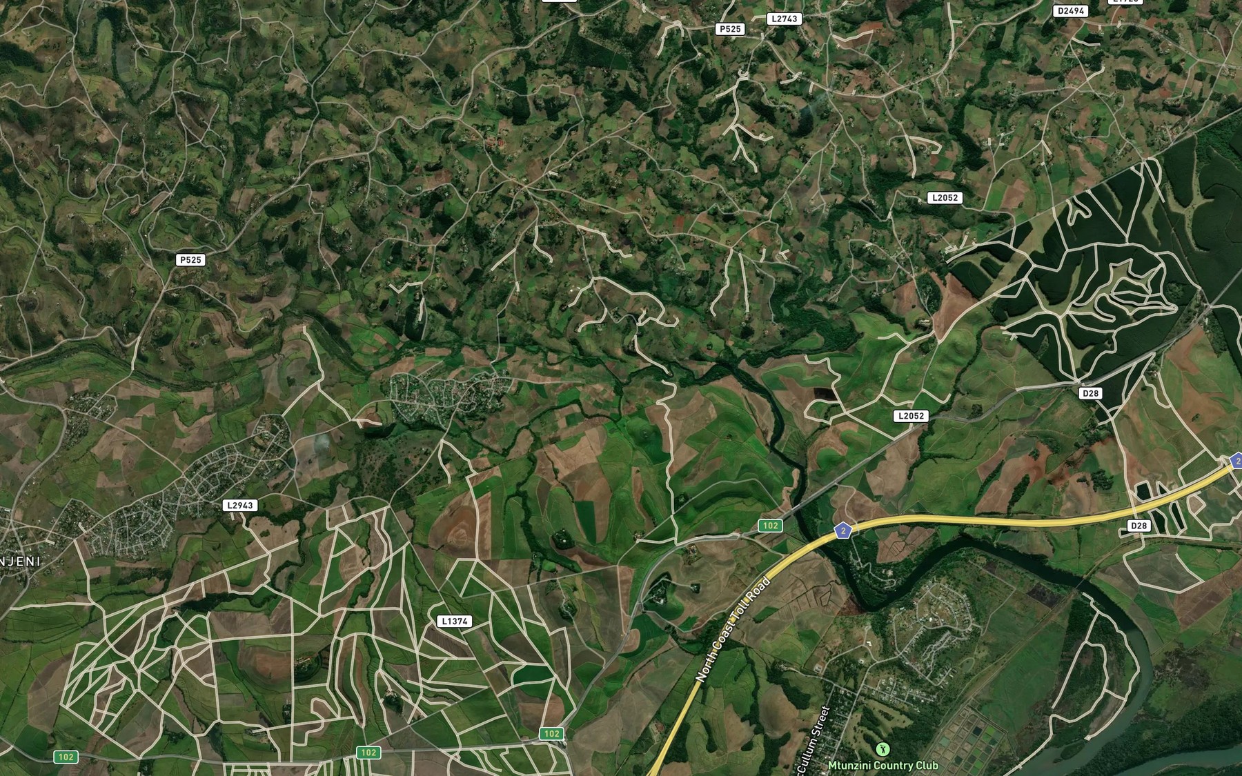 Satellite map of the Bada