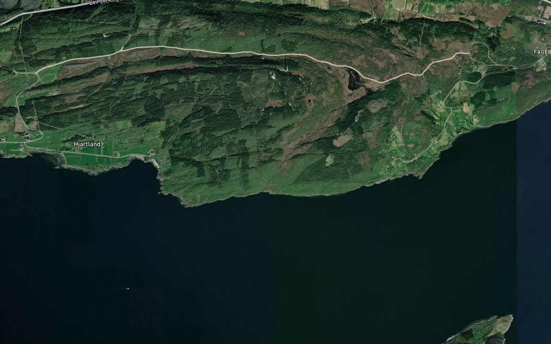 Satellite map of the Innerforlibekken