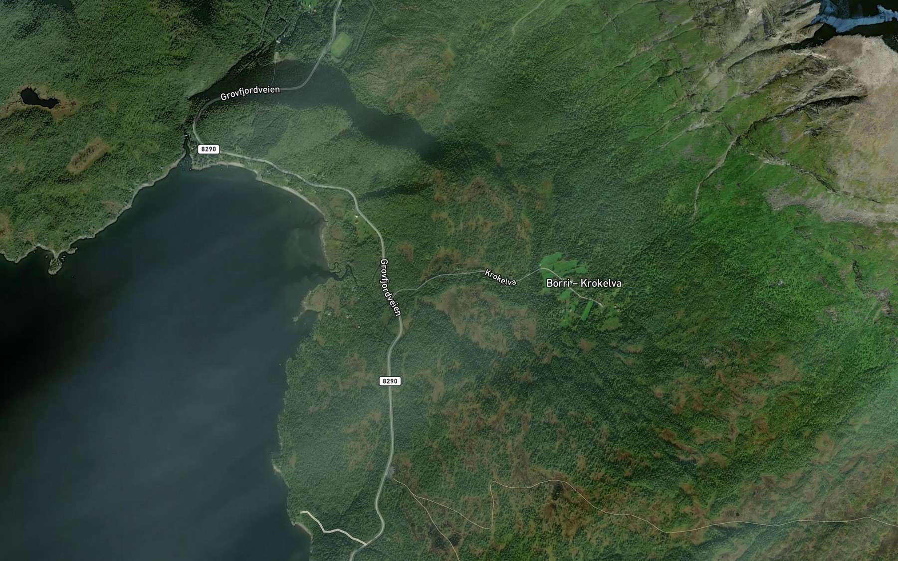 Satellite map of the Ajajakka