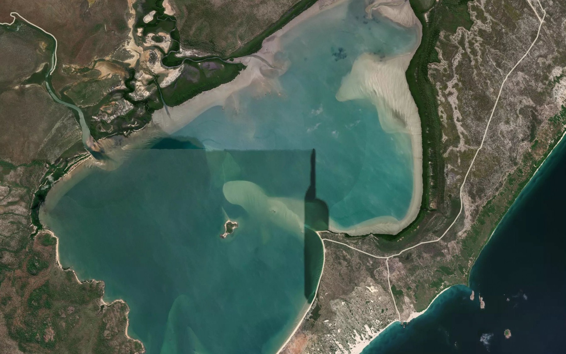 Satellite map of the Port Bradshaw