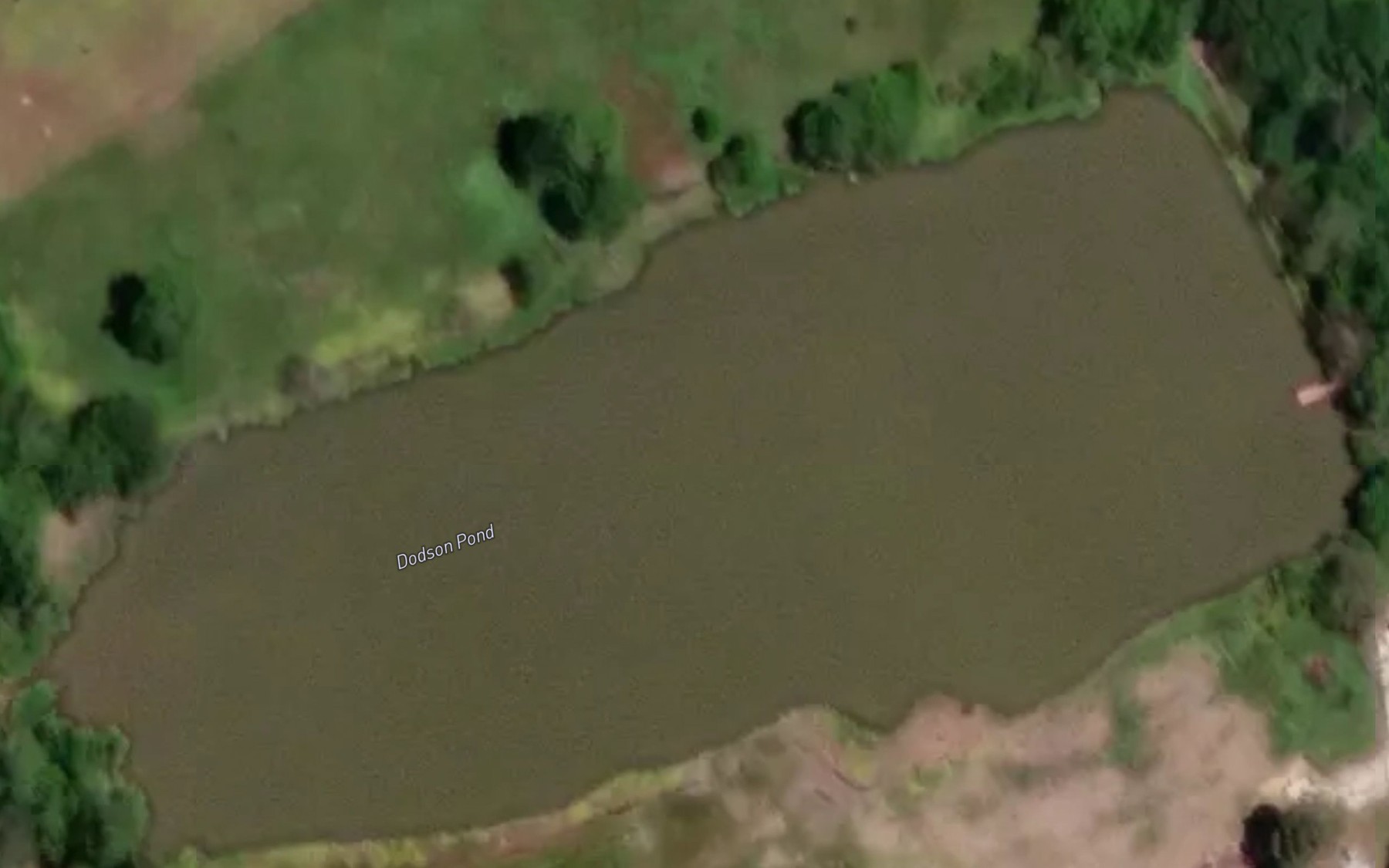 Satellite map of the Dodson Pond