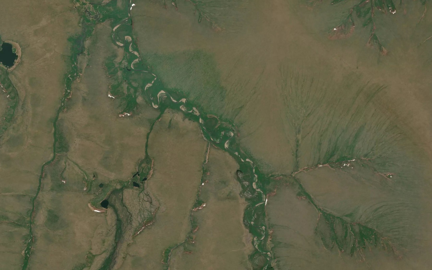 Satellite map of the Fox Creek