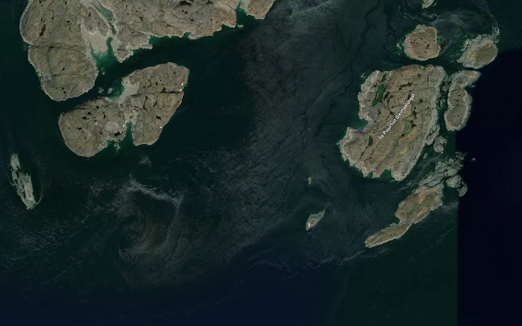 Satellite map of the Detroit Island