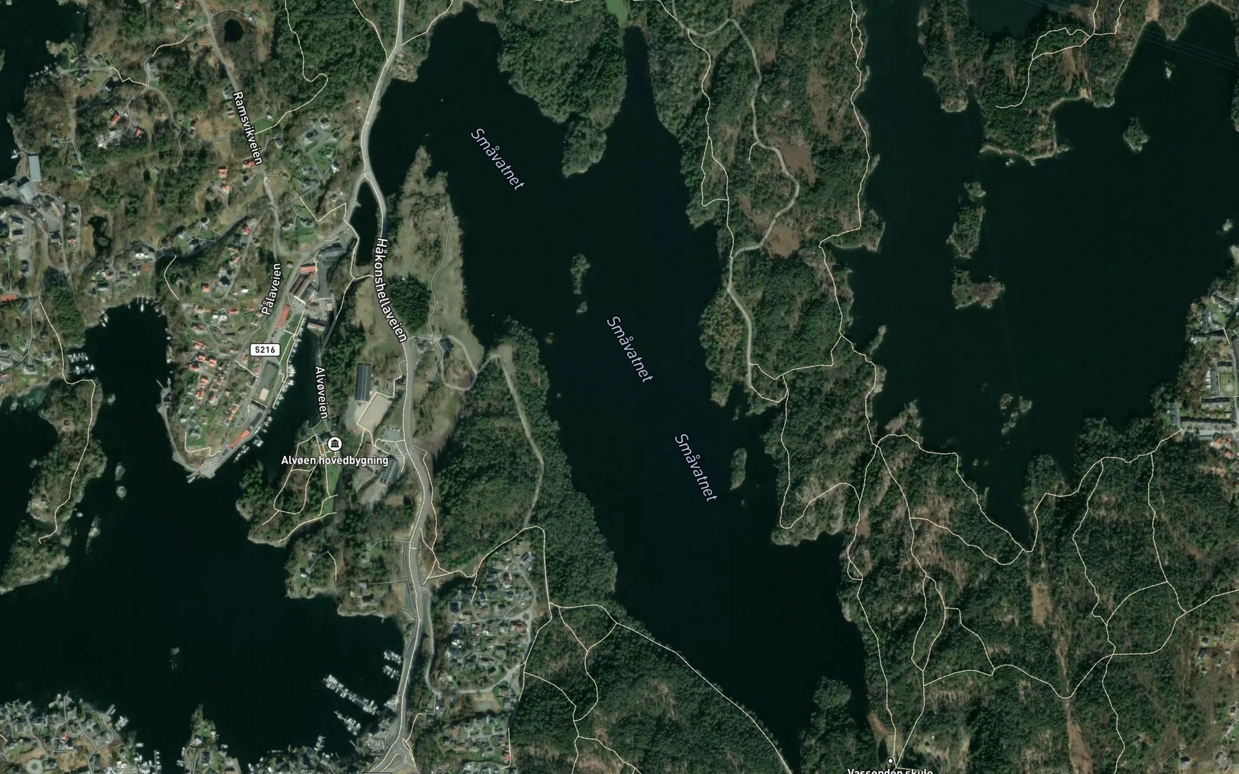 Satellite map of the Alvoyvatnet