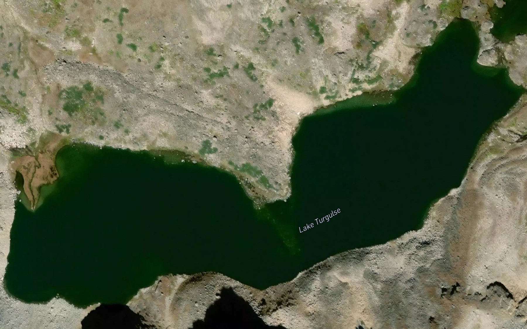 Satellite map of the Lake Turgulse