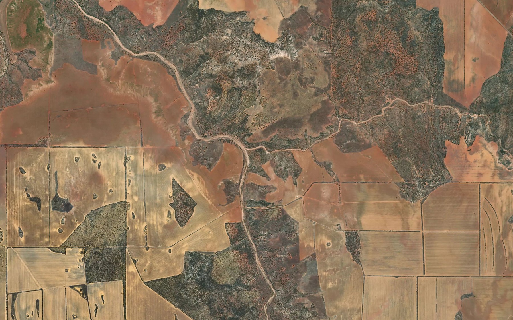 Satellite map of the Wooderarrung River