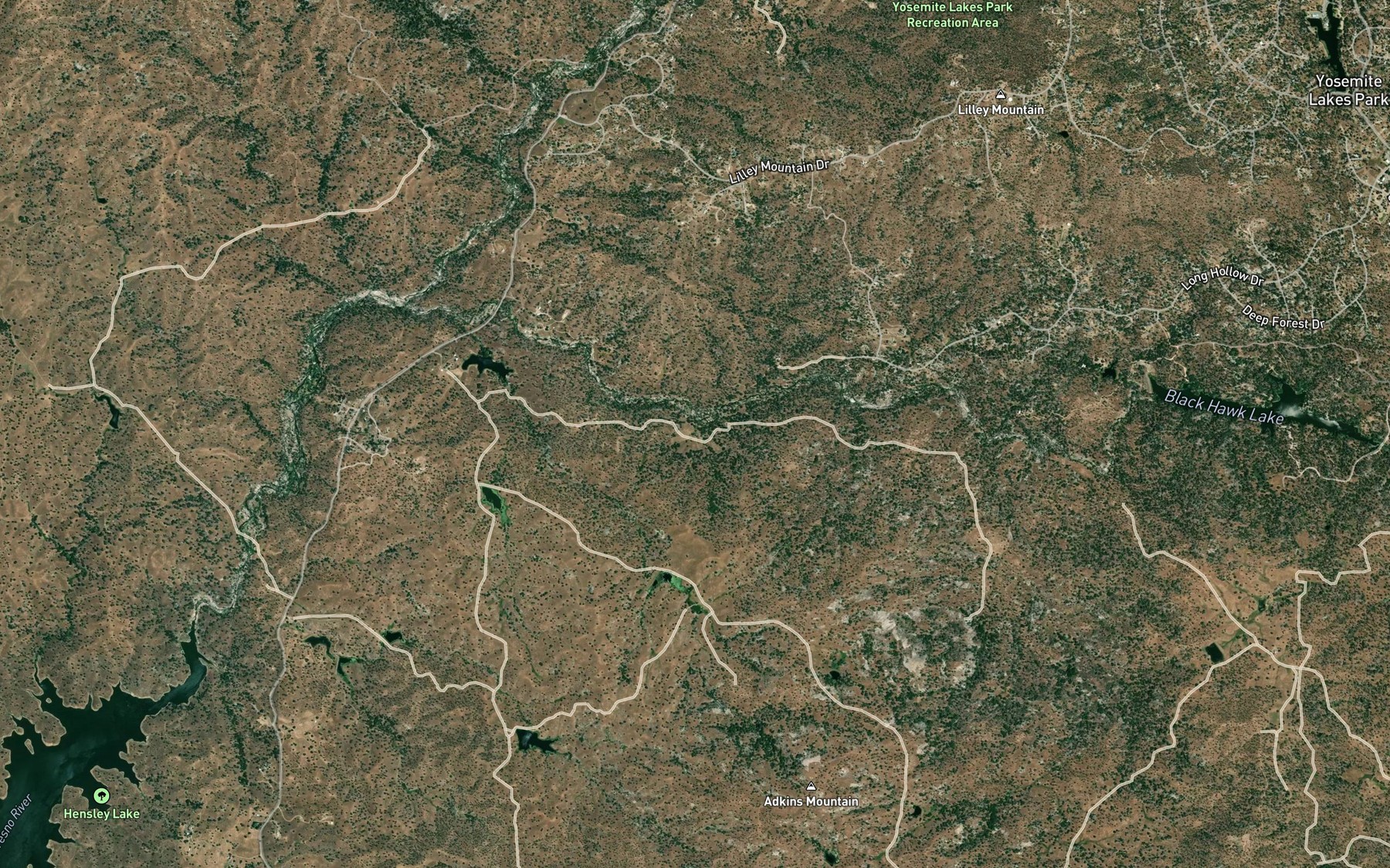 Satellite map of the Pecan Spring