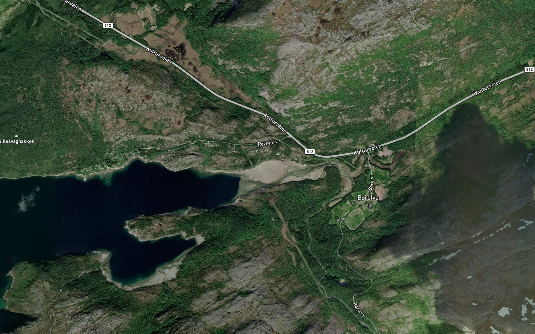 Satellite map of the Stokkvika