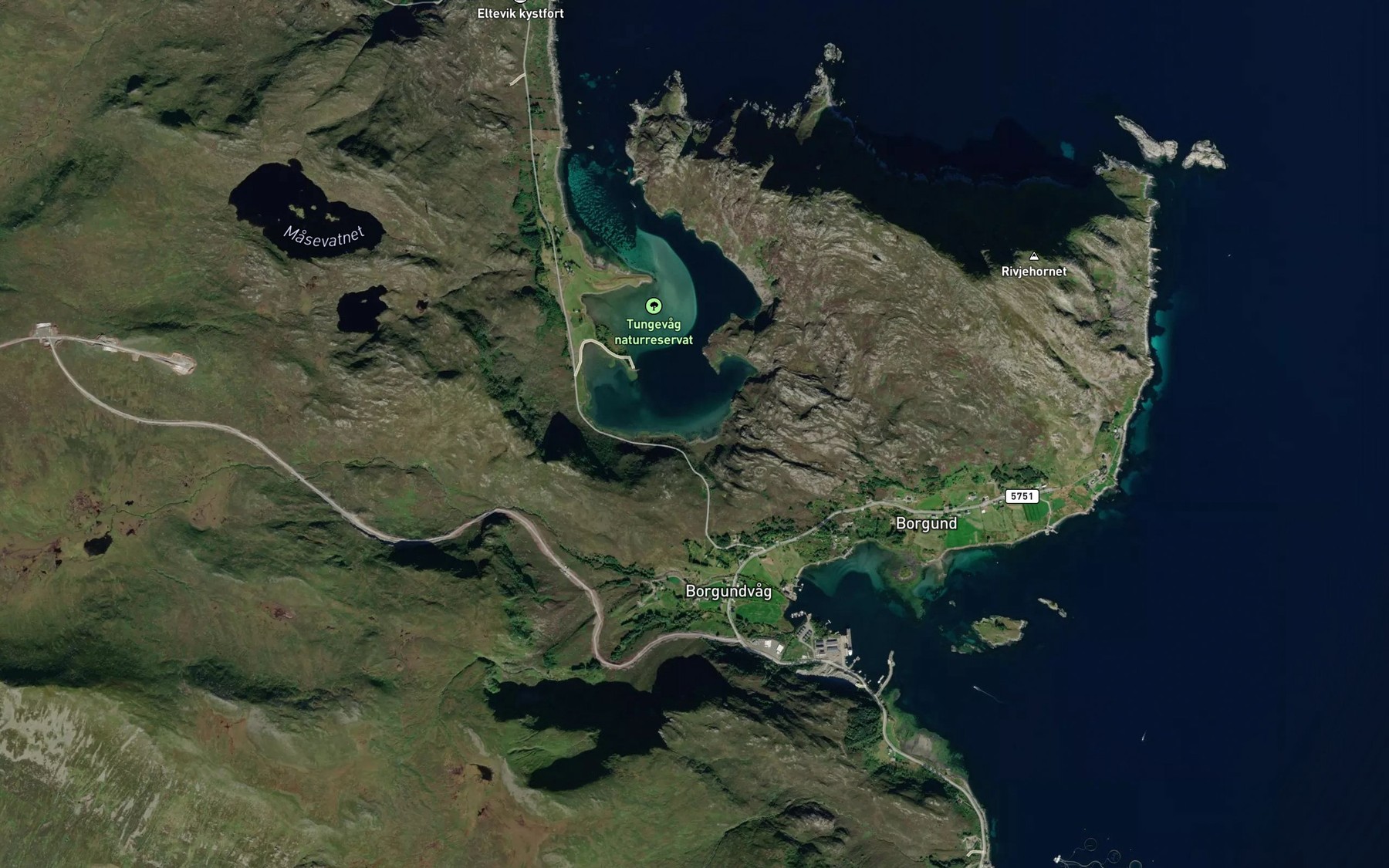 Satellite map of the Setrevagen