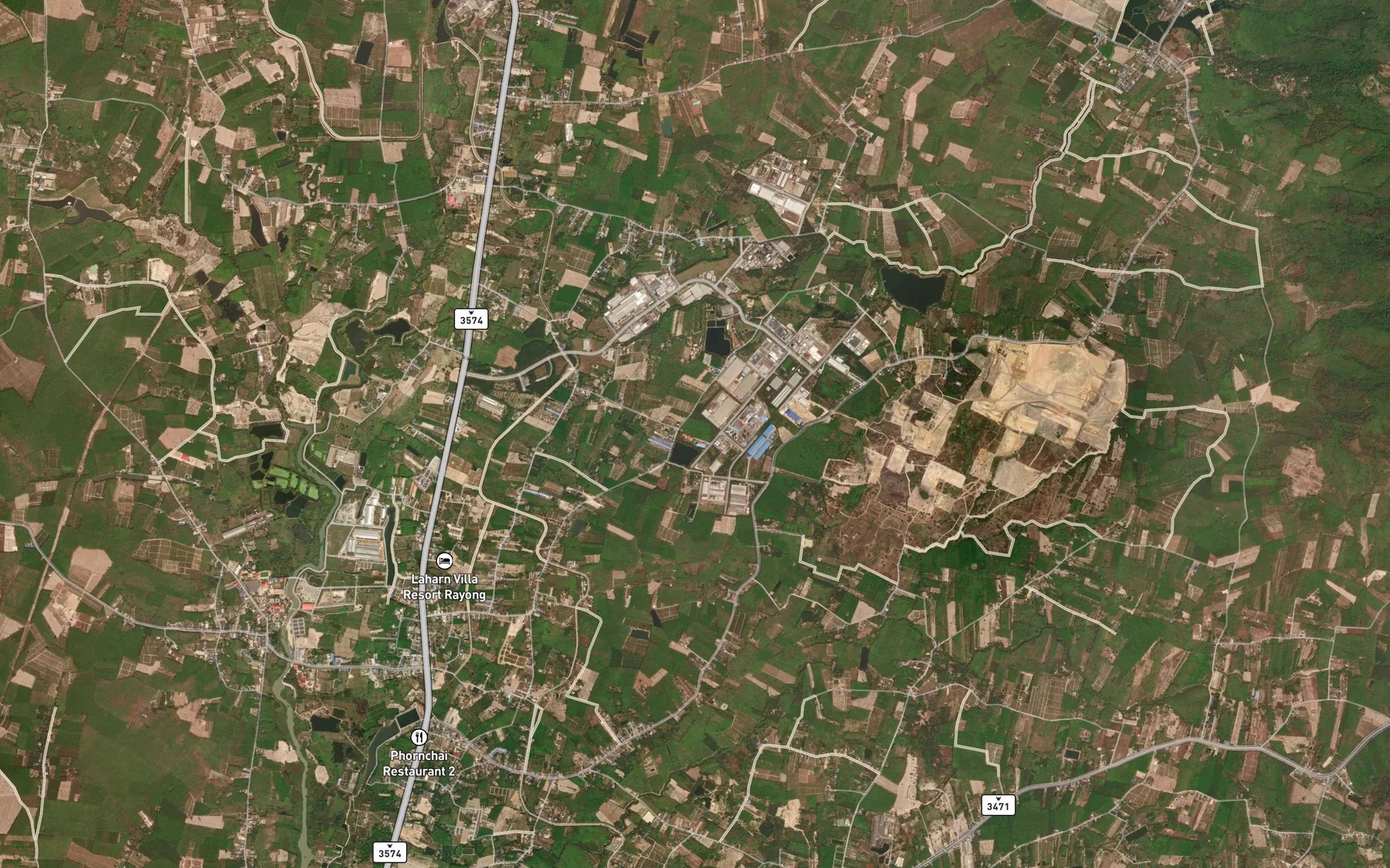 Satellite map of the Khlong Mai Tam Ta Khong