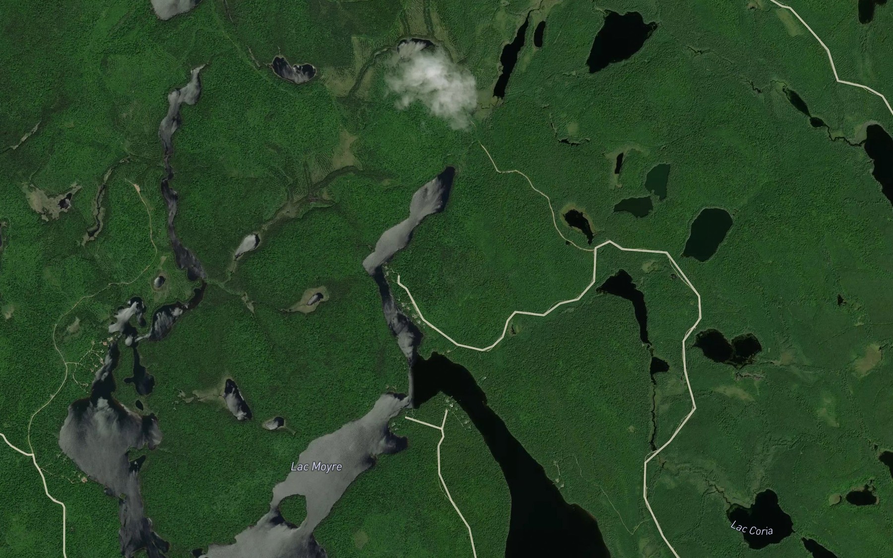 Satellite map of the Baie Kamackociwakama