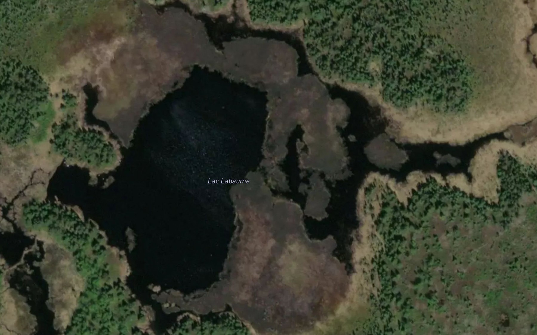 Satellite map of the Lac Labaume