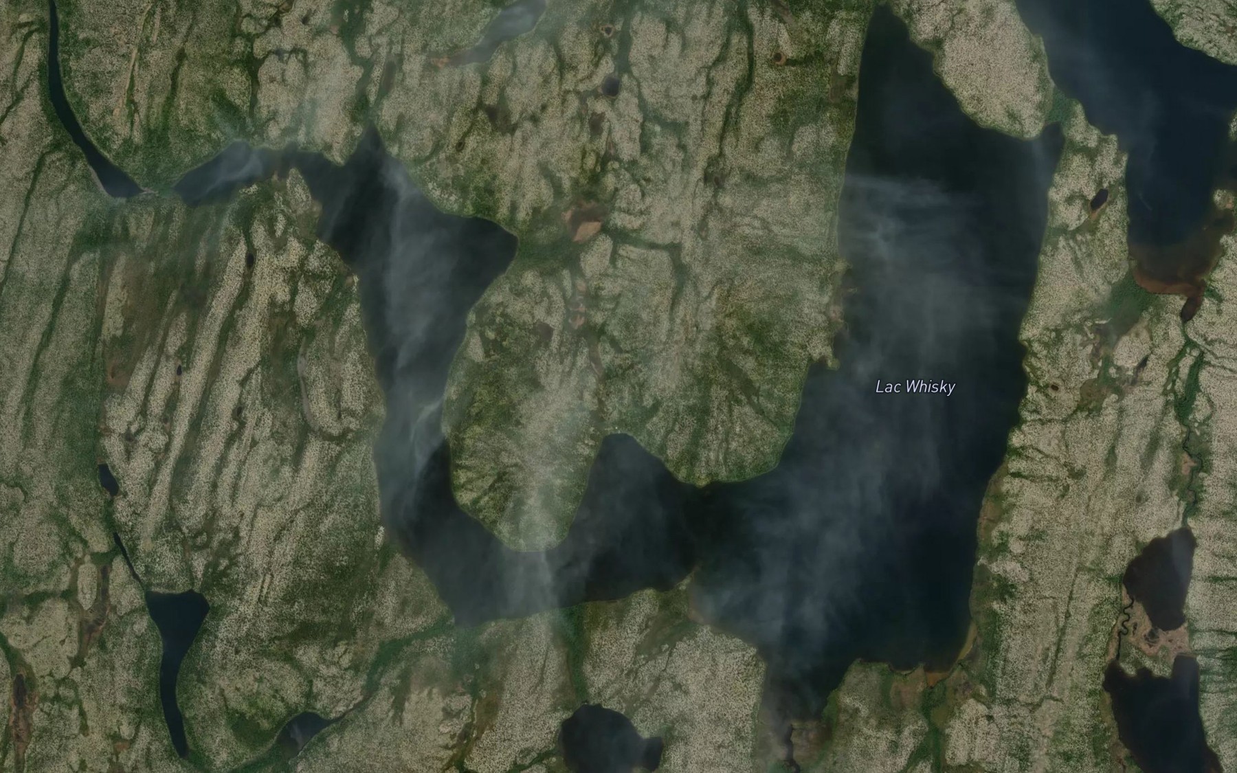 Satellite map of the Lac Whisky