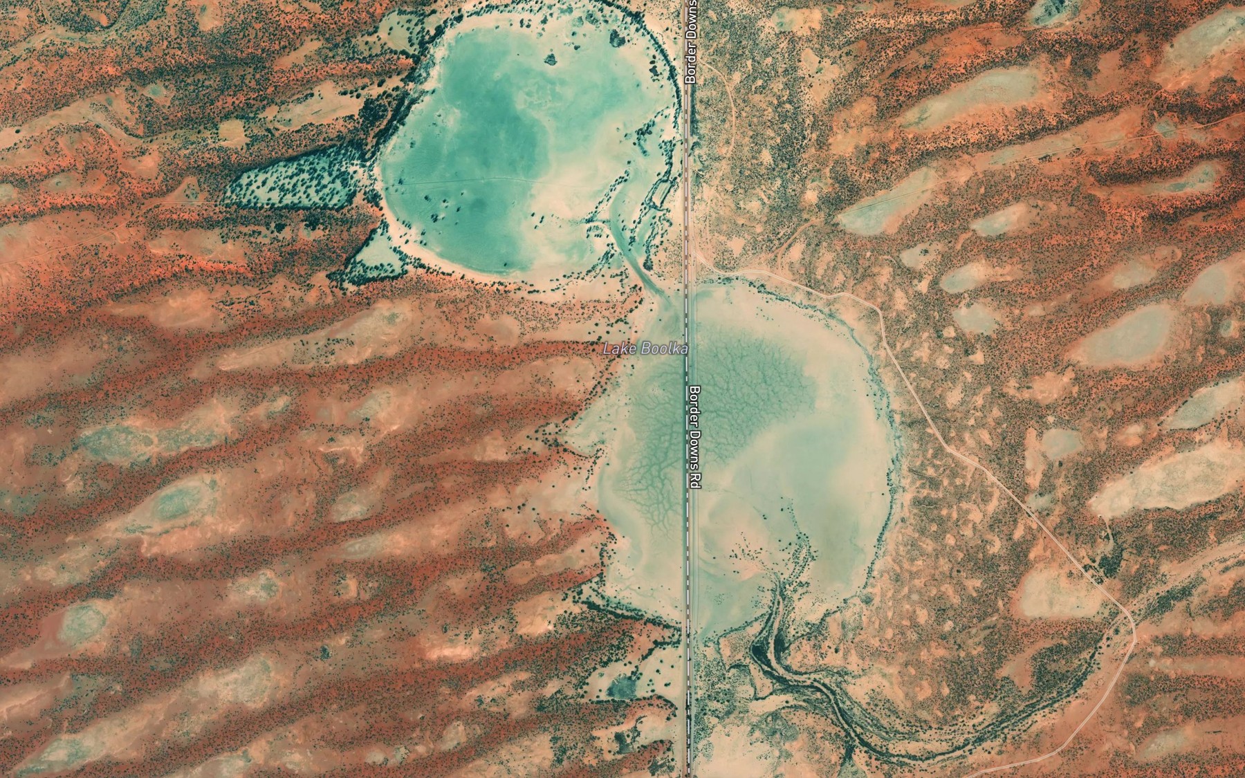 Satellite map of the Lake Boolka