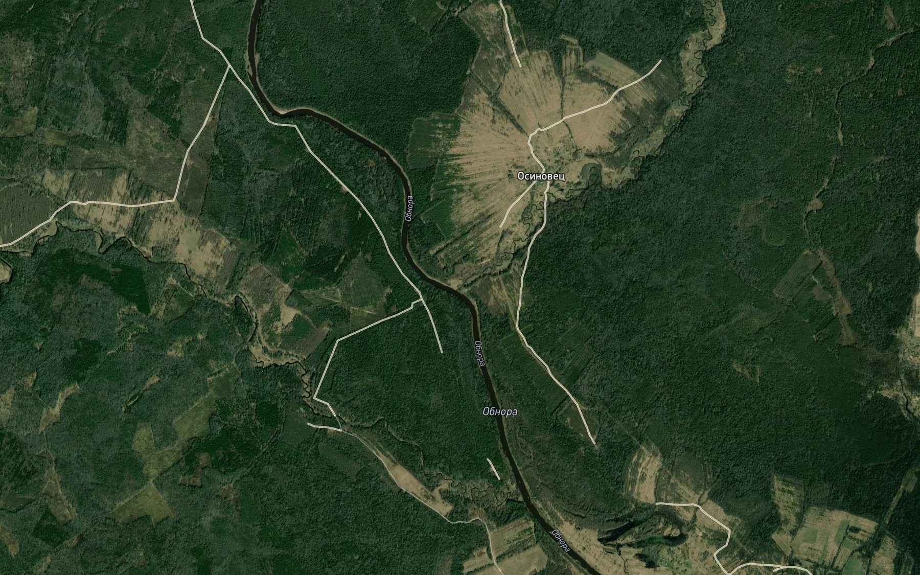 Satellite map of the Rusha