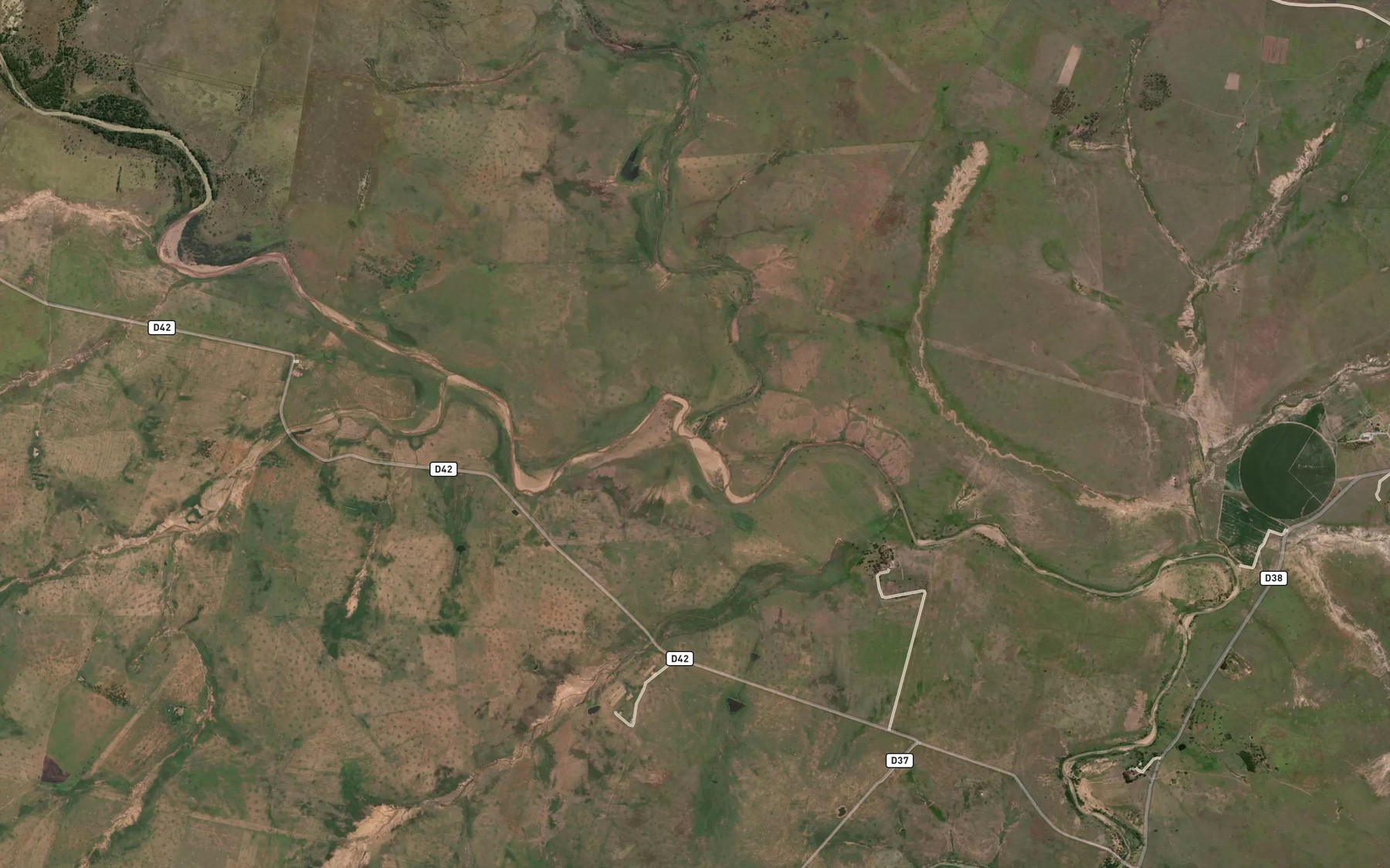 Satellite map of the Sandspruit