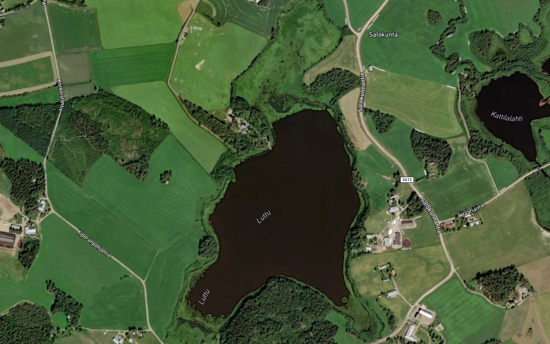 Satellite map of the Luttu